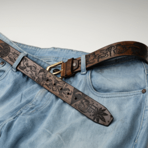 Trippy Vision Leather Belt