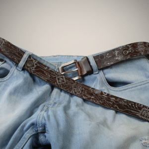 AI Circuitry Leather Belt
